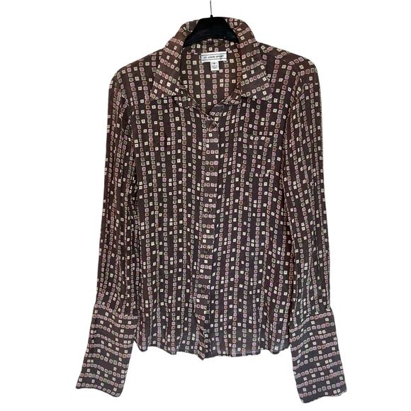 St John Button Up Blouse Silk Shirt - Picture 3 of 8